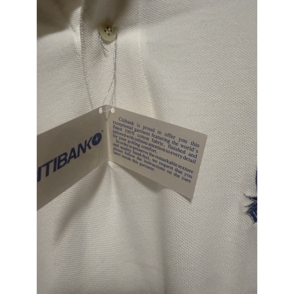 NWT 1997 PGA Championship Winged Foot Citibank Golf Polo Shirt XL White Vintage - Picture 3 of 11
